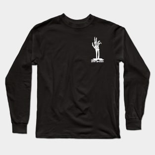 Skeleton Hand Rising From The Ground Long Sleeve T-Shirt